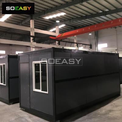 Black Color  Folding Container House Labor Camp House Container House China Factory