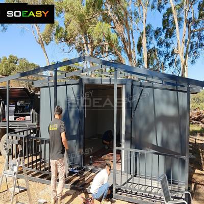 Australia Resort  Expandable Container House with Roofs And Corridors China Manufacturer