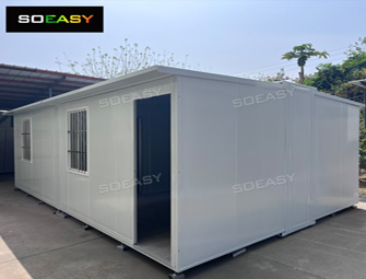 SOEASY Foldable Expandable Container House 2 bedroom 1 bathroom design for Mining Camp